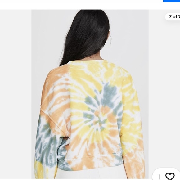 Agolde Tie Dye Balloon Sleeve Sweatshirt - Picture 3 of 7